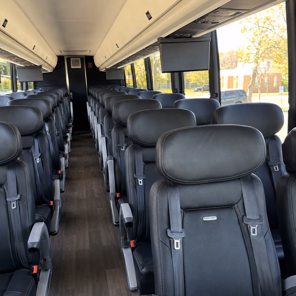 westland charter bus rental inside